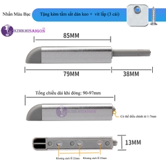 Chốt Nhấn Nhả Tủ Thông Minh, Dụng Cụ Nhấn Đóng-Mở Tủ Ngăn Kéo Không Tay Nắm KHOA-14