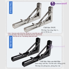 Bản Lề Gập Gấp Gọn Thông Minh, Giá Ke Đỡ Bàn Gấp Gọn Treo Tường PGT-01