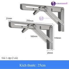 Bản Lề Gập Gấp Gọn Thông Minh, Giá Ke Đỡ Bàn Gấp Gọn Treo Tường PGT-01