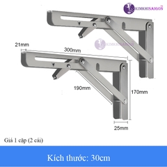 Bản Lề Gập Gấp Gọn Thông Minh, Giá Ke Đỡ Bàn Gấp Gọn Treo Tường PGT-01