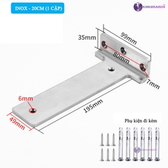 Bộ 2 Giá Đỡ Kệ Chữ T Pát Sắt Treo Tường PGT-04