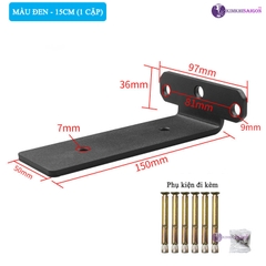 Bộ 2 Giá Đỡ Kệ Chữ T Pát Sắt Treo Tường PGT-04