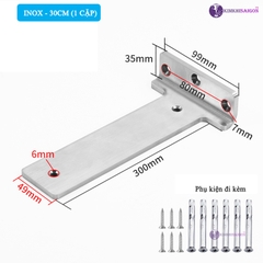 Bộ 2 Giá Đỡ Kệ Chữ T Pát Sắt Treo Tường PGT-04