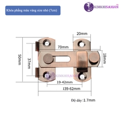 Chốt Khóa Cửa Bằng Thép Không Gỉ KHOA-03