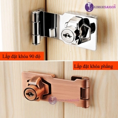 Ổ Khóa Cửa Tủ Bằng Hợp Kim Kẽm Chống Trộm KHOA-08