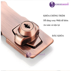 Ổ Khóa Cửa Tủ Bằng Hợp Kim Kẽm Chống Trộm KHOA-08