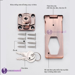 Ổ Khóa Cửa Tủ Bằng Hợp Kim Kẽm Chống Trộm KHOA-08
