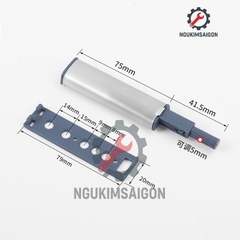 Dụng Cụ Nhấn Mở Hít Cánh Tủ Nam Châm Inox, Chốt Nút Hít Nam Châm Nhấn Nhả Mở Cửa Tủ, Chốt Nhấn Mở Cánh Tủ KHOA-11