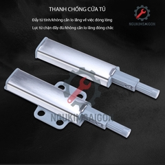 Dụng Cụ Nhấn Mở Hít Cánh Tủ Nam Châm Inox, Chốt Nút Hít Nam Châm Nhấn Nhả Mở Cửa Tủ, Chốt Nhấn Mở Cánh Tủ KHOA-11
