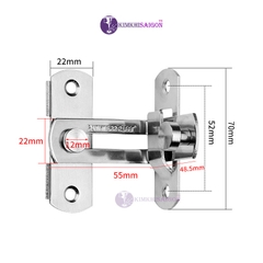 Chốt Khóa Cài Cửa Góc Vuông 90 Độ Bằng Thép Không Gỉ KHOA-04