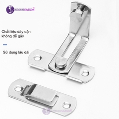 Chốt Khóa Cài Cửa Góc Vuông 90 Độ Bằng Thép Không Gỉ KHOA-04