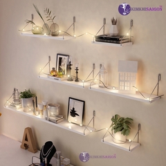 Kệ Treo Tường, Kệ Decor Không Cần Khoan Tường (Tặng Kèm Đinh Và Móc Treo) DC-01