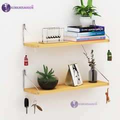 Kệ Treo Tường, Kệ Decor Không Cần Khoan Tường (Tặng Kèm Đinh Và Móc Treo) DC-01