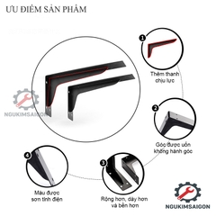 (Bộ 2 Cái) Giá Đỡ Gắn Tường, Kệ Gắn Tường Chịu Tải Lớn, Ke chữ L  PGT-02
