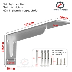 (Bộ 2 Cái) Giá Đỡ Gắn Tường, Kệ Gắn Tường Chịu Tải Lớn, Ke chữ L  PGT-02