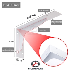 (Bộ 2 Cái) Giá Đỡ Gắn Tường, Kệ Gắn Tường Chịu Tải Lớn, Ke chữ L  PGT-02