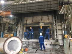 Sửa chữa lò phản xạ nấu tái chế nhôm 25 tấn
