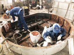 Thi công sửa chữa lò nấu Trung tâm