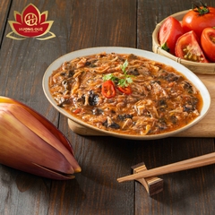 STEW BANANA BLOSSOM WITH TOMATO - BẮP CHUỐI KHO CÀ (CÁ MÒI CHAY) 300g