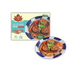 BRAISE SAUSAGE SEAWEED ROLLS WITH TOMATO - CHẢ RONG BIỂN (CÁ THU) KHO CÀ 300g