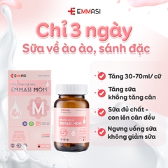 [Combo 2] Viên Uống Lợi Sữa EMMASI 40 Viên Gọi Sữa Về Bổ Huyết Phục Hồi Sức Khoẻ Sau Sinh Tăng Tiết Sữa Cho Con Bú