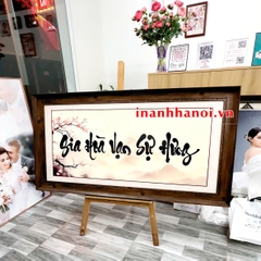 ẢNH PHONG THỦY IN  TRÁNG GƯƠNG & LẮP KHUNG GỖ