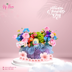 Giỏ Trái Cây + Hoa