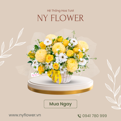 Giỏ Hoa Chúc Mừng 03