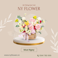 Giỏ Hoa Tươi 004