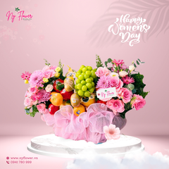 Giỏ Trái Cây + Hoa