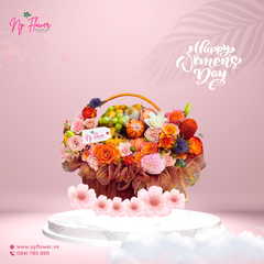 Giỏ Trái Cây + Hoa