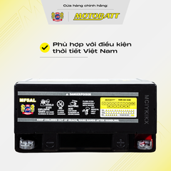 Bình Ắc Quy Xe Máy Khô Cọc Chì Motobatt Standard MF5AL 12V 5Ah Màu Đen