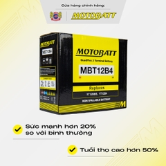 Bình điện phân khối lớn Motobatt Quadflex 150A mạnh mẽ hỗ trợ nhiều dòng xe bảo hành 12 tháng chính hãng