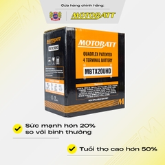 Bình điện phân khối lớn Motobatt Quadflex 320A dòng khủng khủng bảo hành 12 tháng chính hãng