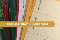 Tổng hợp các loại giấy in card visit phổ biến hiện nay