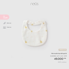 (FS) NOUS - Yếm muslin họa tiết quả lê - SS26.T8A