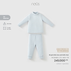 (9M-2Y) NOUS - Bộ giữ nhiệt màu xanh biển nhạt - SS26.T9A