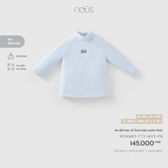 (6M-2Y) NOUS - Áo dài tay cổ 3cm màu xanh nhạt - SS26.T9A