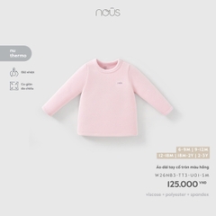 (6M-2Y) NOUS - Áo dài tay cổ tròn màu hồng - SS26.T9A