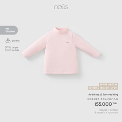 (6M-2Y) NOUS - Áo dài tay cổ 3cm màu hồng - SS26.T10A