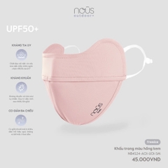 NOUS - Khẩu trang màu hồng kem - SS24.T8A