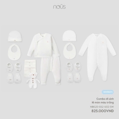 NOUS - Combo đi sinh 16 món màu trắng - SS25.T4A