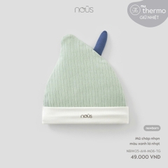 NOUS - Mũ chóp nhọn màu xanh lá nhạt -SS25.T9A