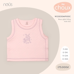 NOUS - Nous gilet hồng hình thỏ - Choux - 3M - ZTD