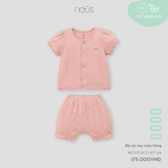 NOUS - Bộ cộc tay màu hồng - SS25.T4A