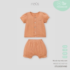 NOUS - Bộ cộc tay màu cam - SS25.T4A