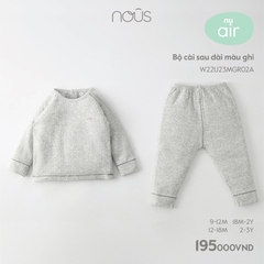 NOUS - Bộ cài vai dài màu ghi  - Nu Air - 2Y - SS23.9