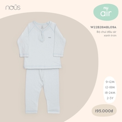 NOUS - Bộ chui đầu air xanh trơn