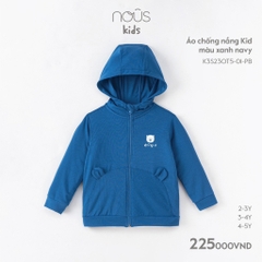 NOUS - Áo chống nắng Kid màu xanh navy