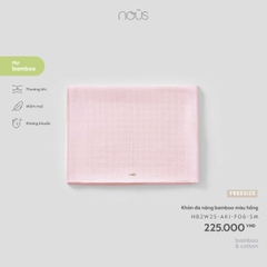 NOUS NP - Khăn đa năng bamboo màu hồng - FS - SS26.T5C